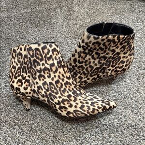 Sam Edelman Leopard Print Ankle Booties